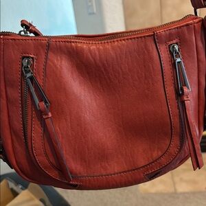 Jessica Simpson Red Crossbody Bag with Textured Finish